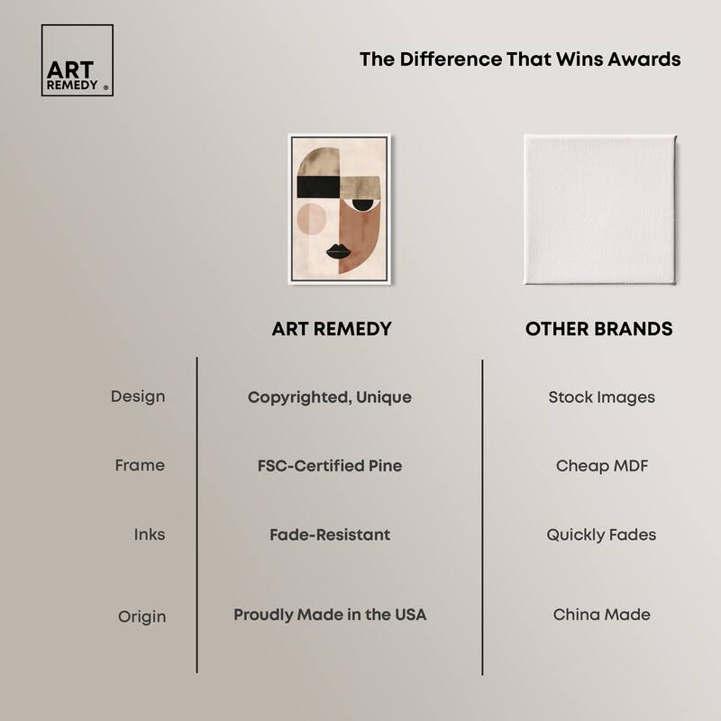 Face Moderne I Canvas by Art Remedy