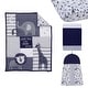 preview thumbnail 2 of 3, NoJo Love You To The Moon 4pc Crib Bedding Set