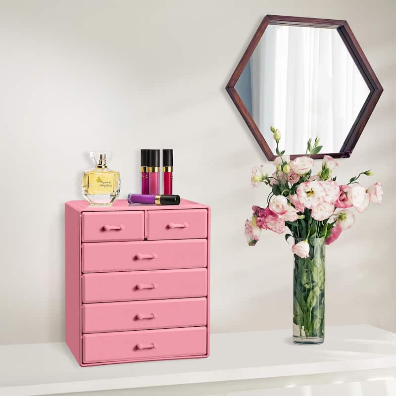 Sorbus Large Acrylic Makeup Organizer and Jewelry Storage Case - 9.50" L x 6.25" W x 11.25" H