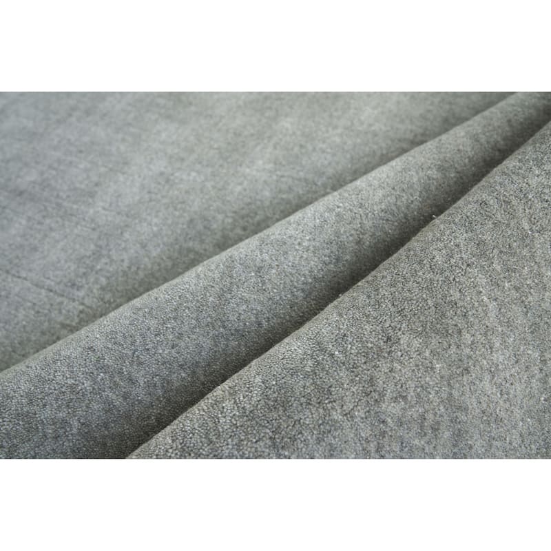 EXQUISITE RUGS Sanctuary Hand-loomed Bamboo Silk/Wool Brown Area Rug.