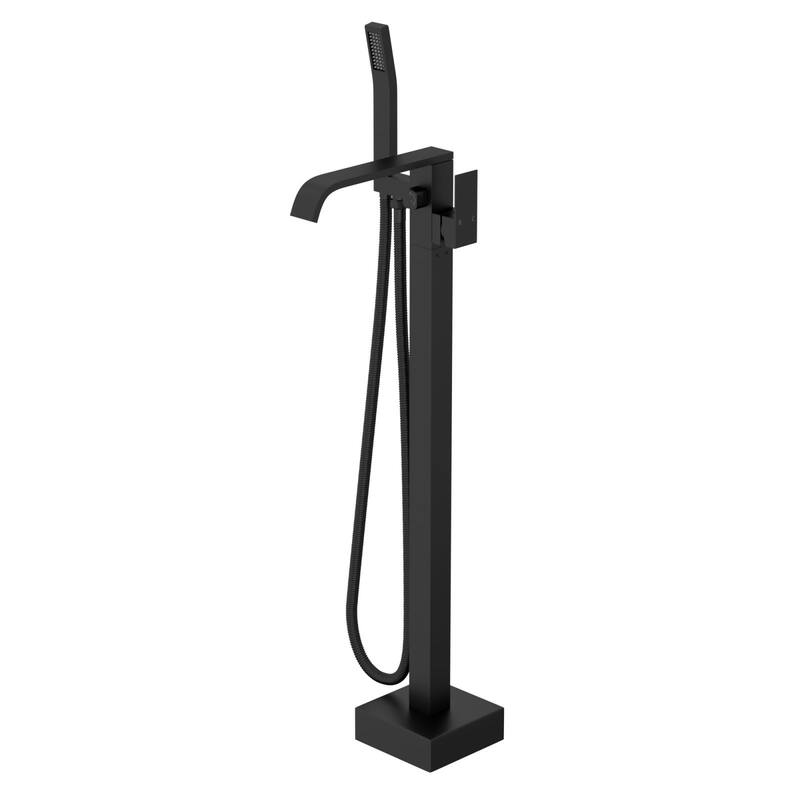 Lordear Bathtub Faucet Tub Filler Swivel Faucet with Hand Shower, Swivel Spout