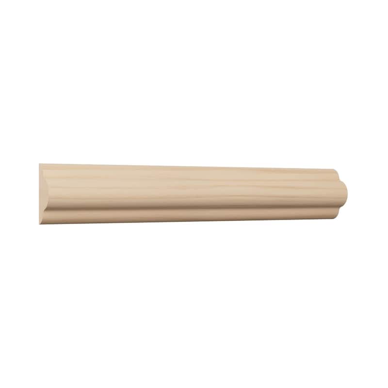 WM1215: 9/16-in x 1-1/4-in x 96-in Americraft Solid Hardwood Stain Grade Joint Moulding