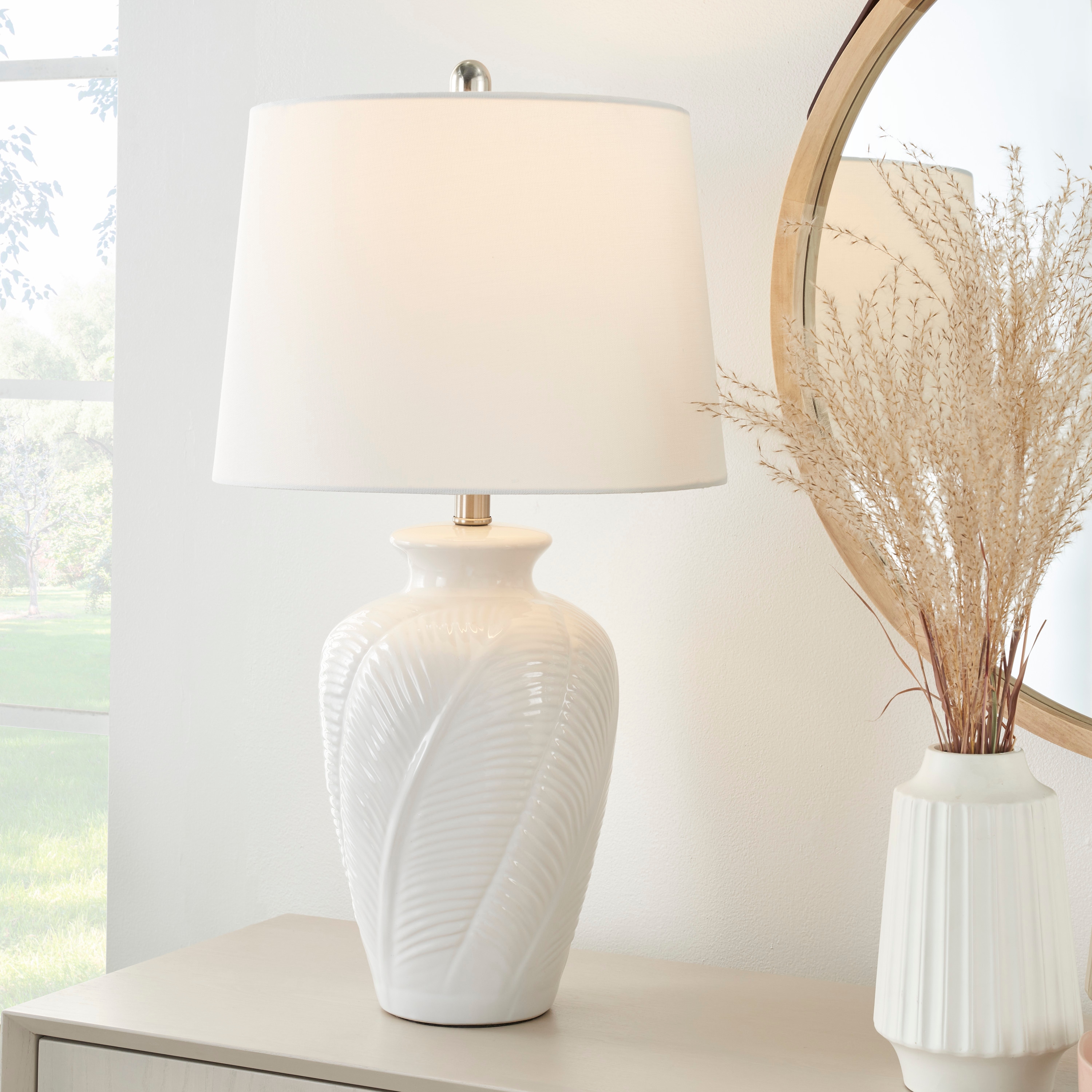 Ceramic urn table lamp sale