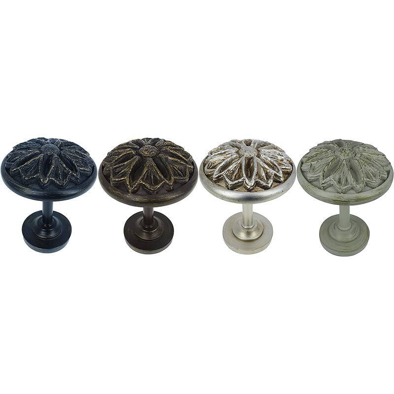 MERIVILLE Set of 2 Petal Window Drapery Medallion Holdbacks