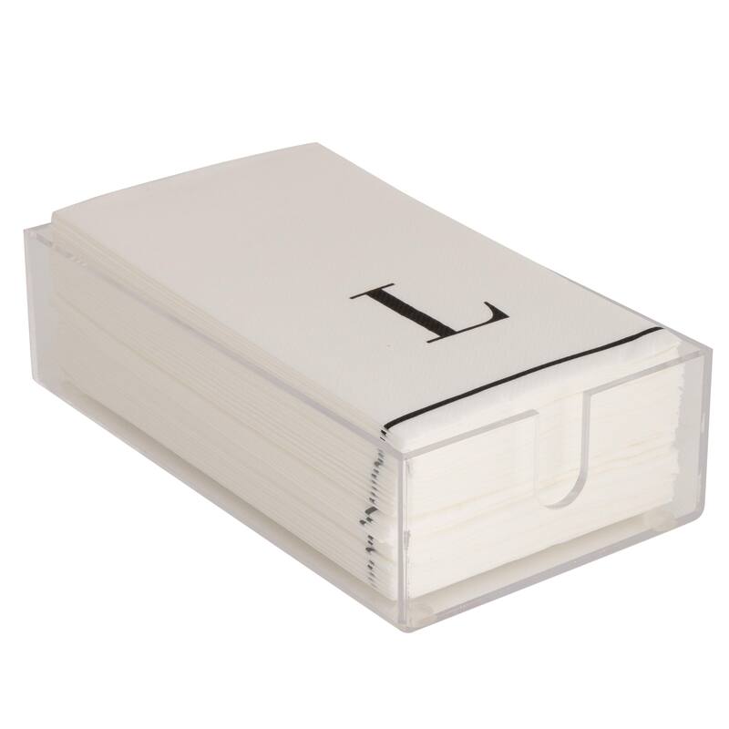 Luxe Party Acrylic Guest Napkin Holder in Clear