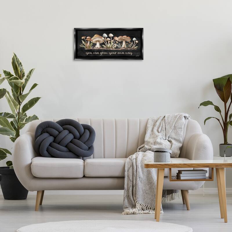 Stupell Grow Your Own Way Framed Floater Canvas Wall Art Design By Marla Rae
