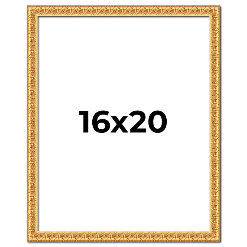16x20 Frame Gold Real Wood Picture Frame
