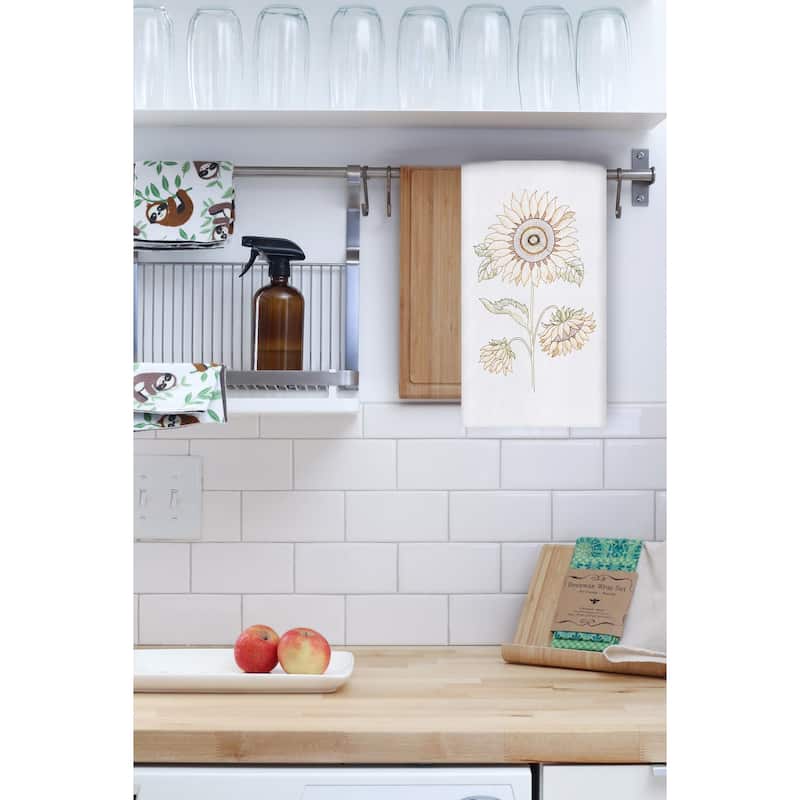 Sunflower Flour Sack Cotton Kitchen Towel