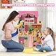 preview thumbnail 3 of 4, 3-Story Pretend Play Doll House for Little Girls Pink