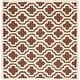 preview thumbnail 97 of 187, SAFAVIEH Handmade Cambridge Loretto Modern Moroccan Wool Rug 6' x 6' Square - Dark Brown/Ivory