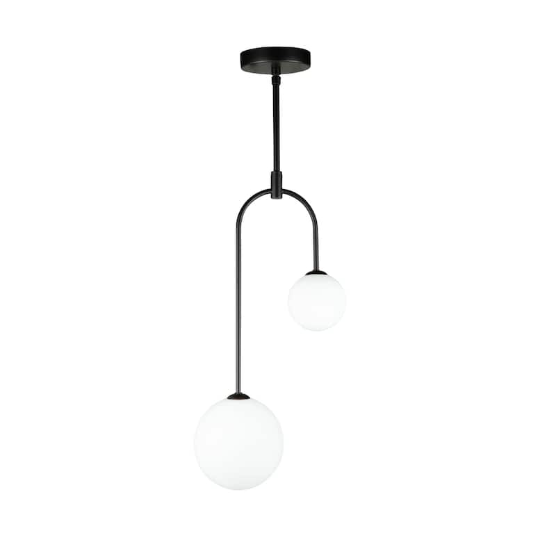 Artcraft Comet - 2-Light Pendant - Semi Matte Black - Semi Matte Black - Semi Matte Black