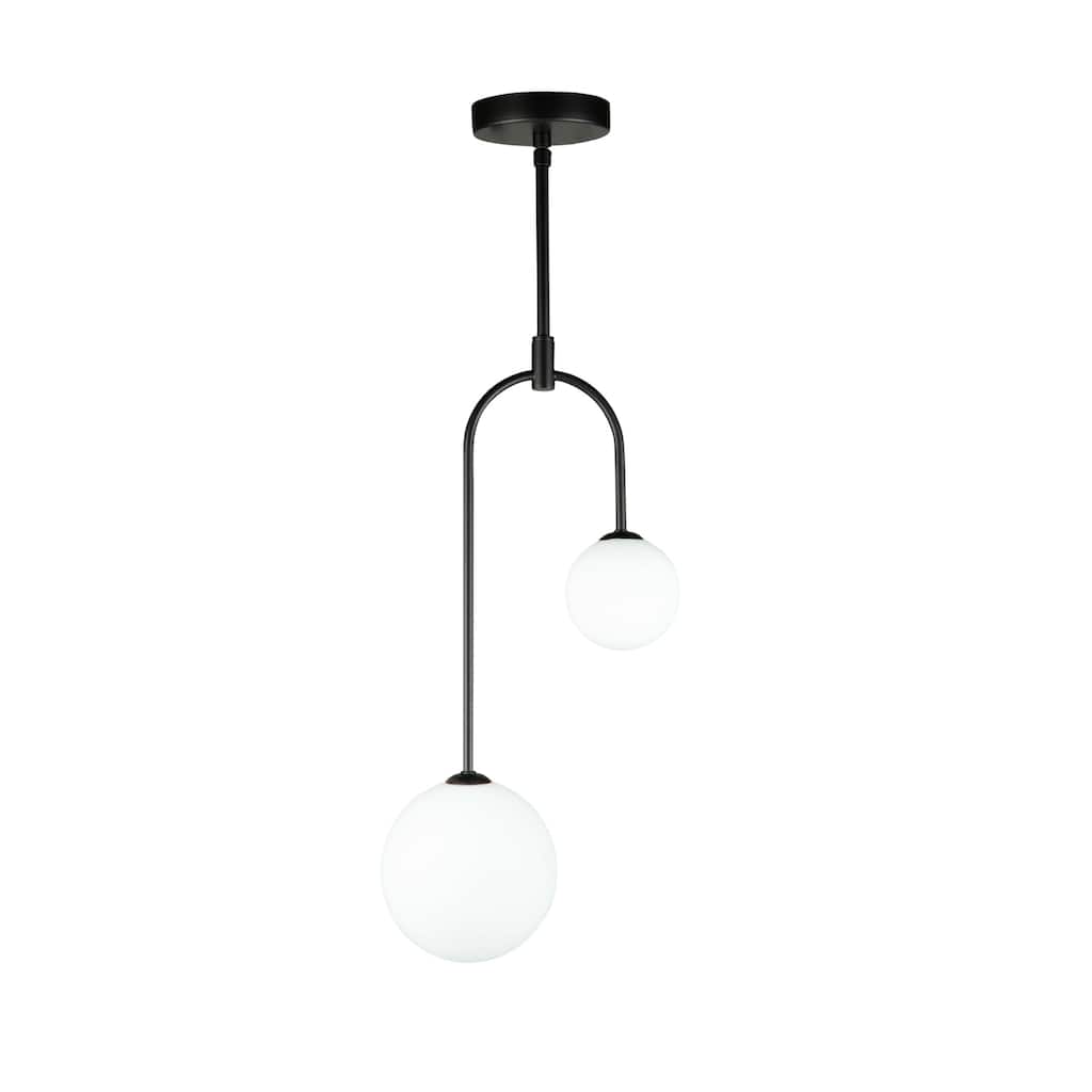 Comet 2 Light Pendant - Semi Matte Black