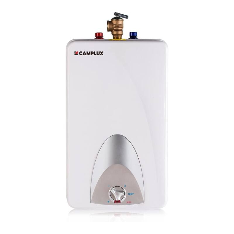 CAMPLUX 4.0 Gallons 1.44 kW Mini Tank Electric Water Heater with Cord Plug, White - White