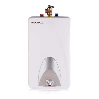 CAMPLUX 4.0 Gallons 1.44 kW Mini Tank Electric Water Heater with Cord Plug, White