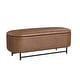 preview thumbnail 37 of 44, HomePop Ellipse Modern Storage Bench with Metal Legs