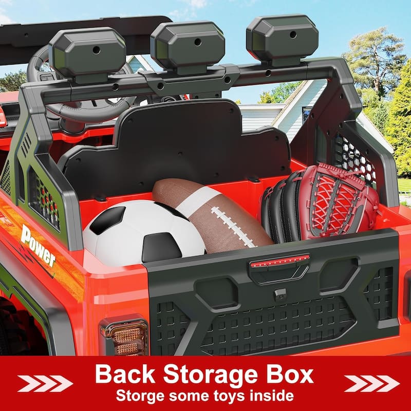 Ride on Car with 6 EVA Wheels&4WD, 24V Battery Powered Electric Car for Ages 3-6 Kids