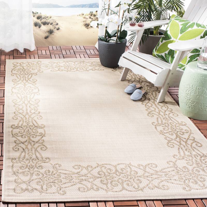 SAFAVIEH Courtyard Marylou Waterproof Patio Backyard Rug