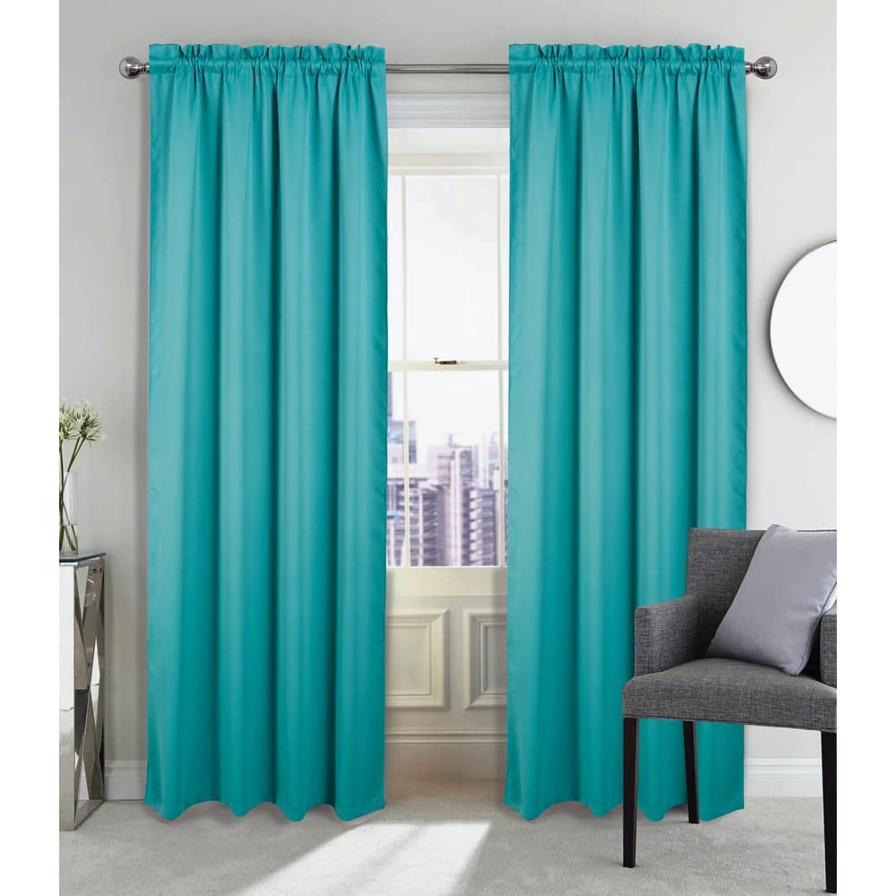 Twilight Room Darkening Rod Pocket Window Curtain 84"