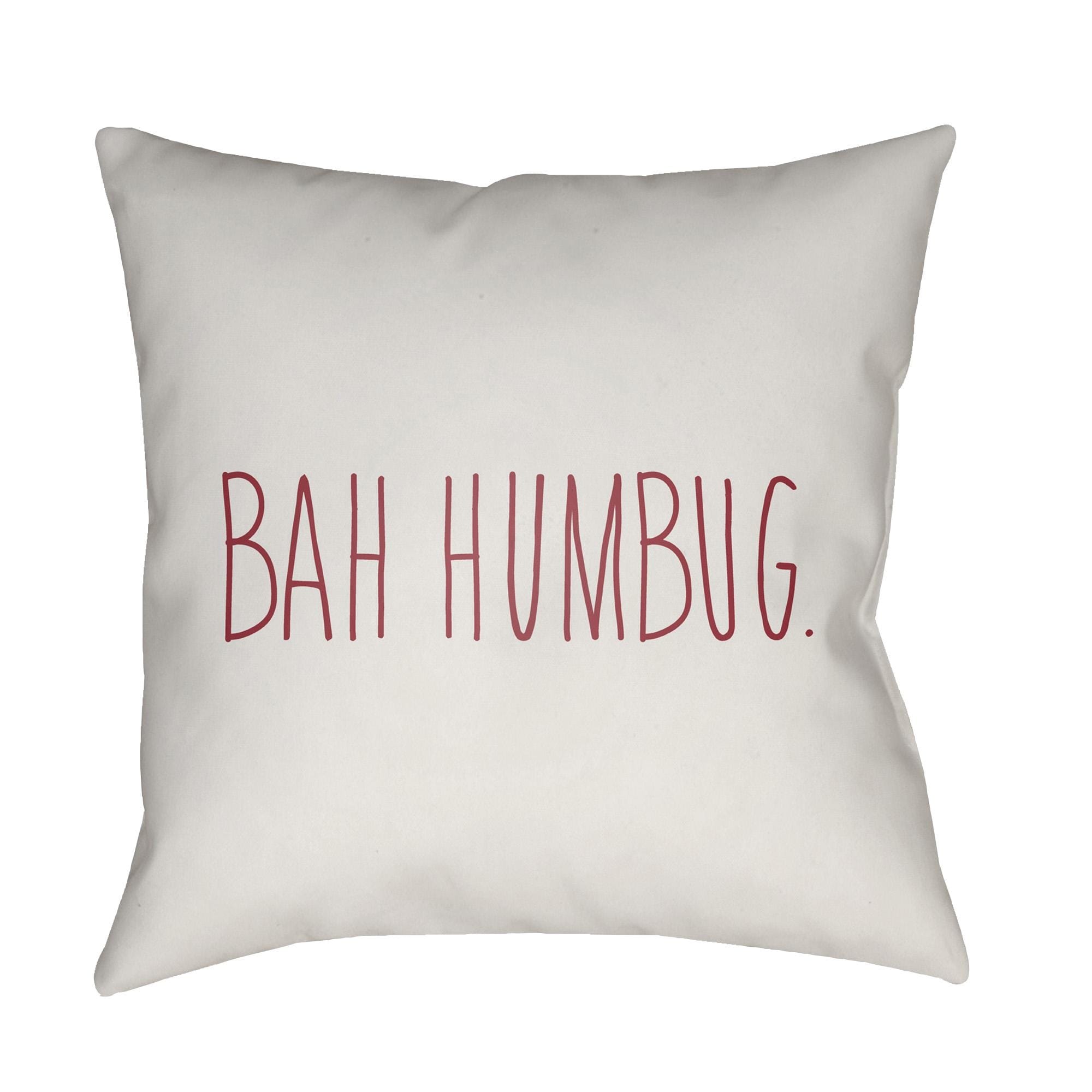 Livabliss Bahhumbug Holiday Pillow