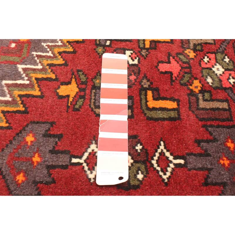 ECARPETGALLERY Hand-knotted Andelz Red Wool Rug - 4'6 x 6'7