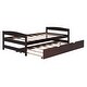 preview thumbnail 42 of 49, Pine Wood Twin Size Platform Bed Frame with 2 Drawers or Twin Size Trundle Bed Frame for Kids, Teens, No Box Spring Required