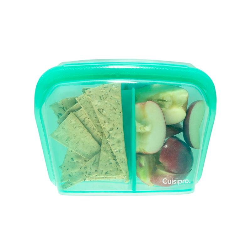 Cuisipro Silicone Stand Up Reusable Bag with Divider 44 oz