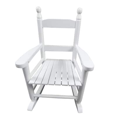 White Children's Rocking Chair -Suitable for kids-
