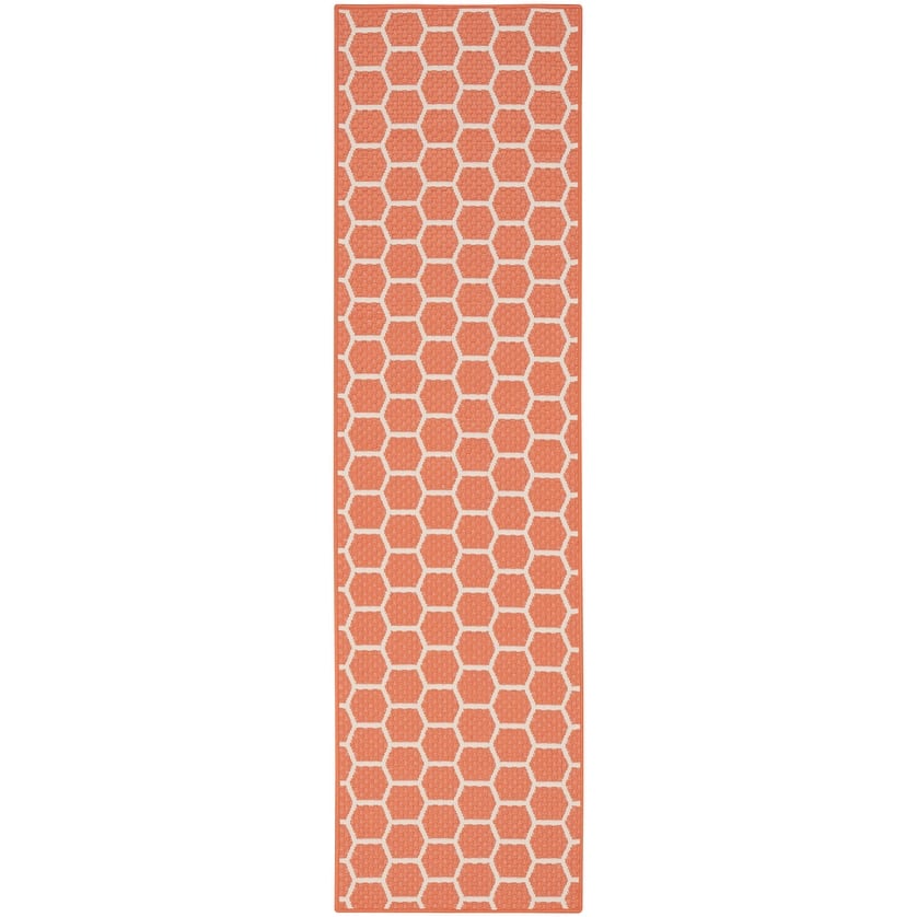 Nourison Reversible Indoor Outdoor Indoor/Outdoor Geometric Area Rug