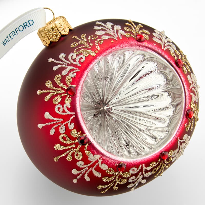 Waterford Holiday Heirlooms Ember Laurel Bauble
