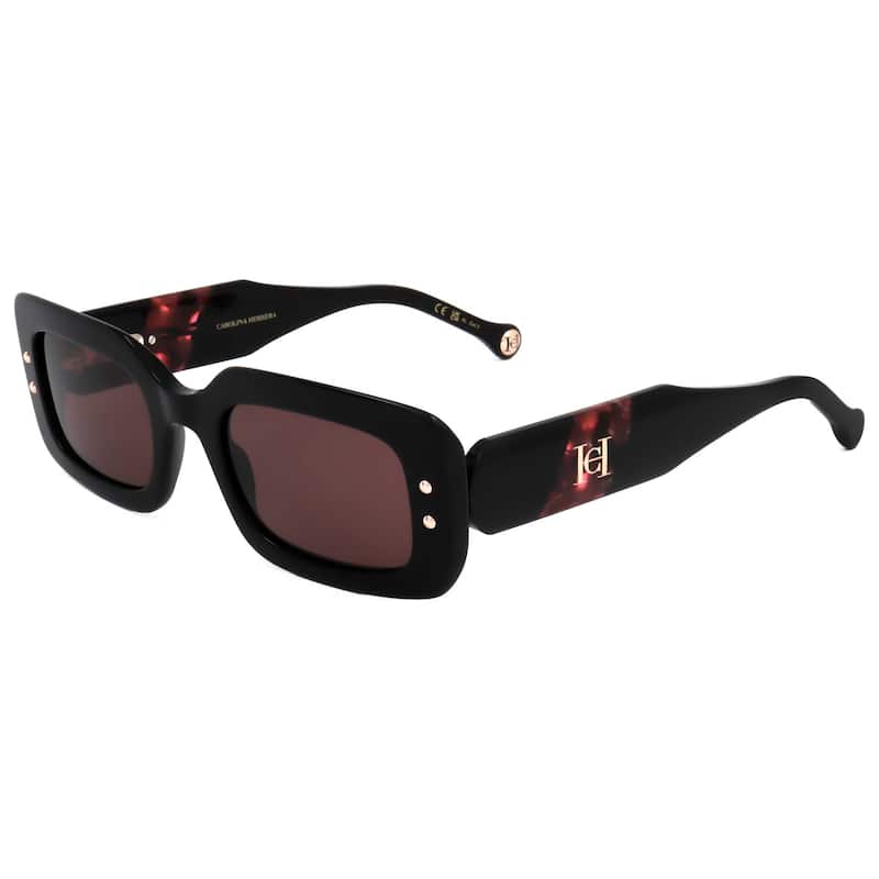 Carolina Herrera Woman 50mm Black Burgundy Sunglasses HER0187-S-GUU-50