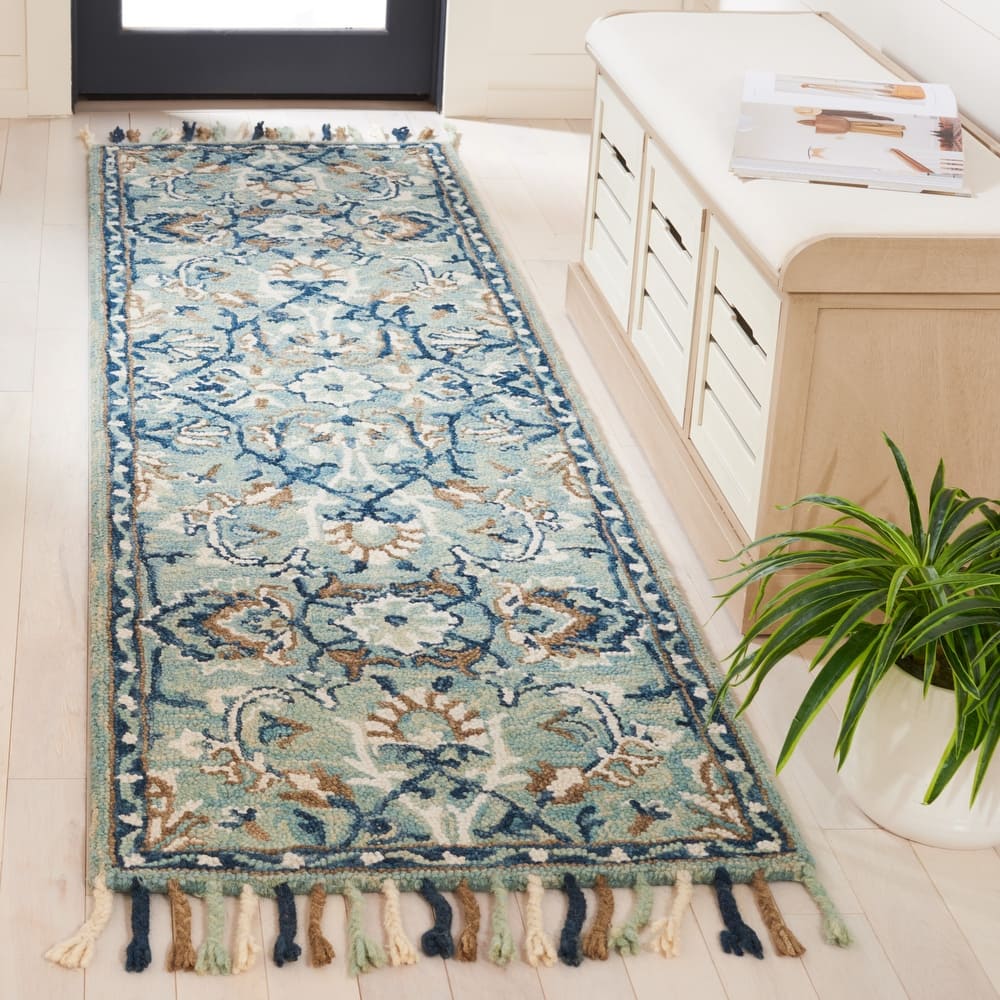 SAFAVIEH Handmade Blossom Souheila Modern Floral Wool Rug