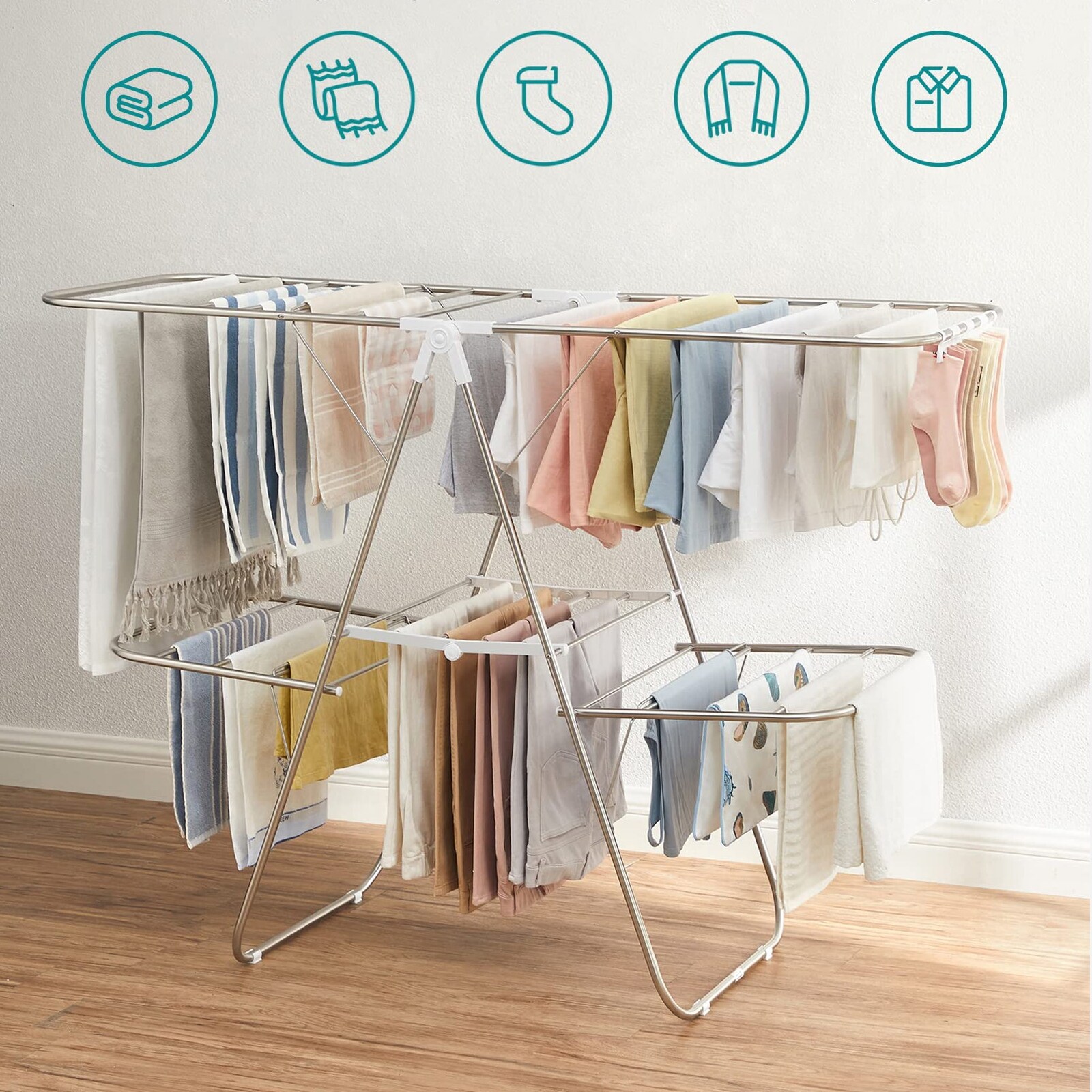 Org adjustable drying 2025 rack