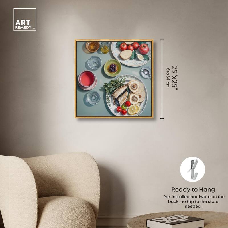 Sea Feast Canvas by Art Remedy