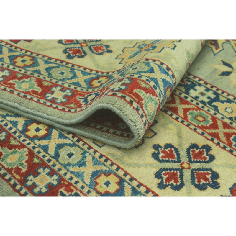 Kazak Morwarid Grey/Beige Rug - 8'2" x 10'0"
