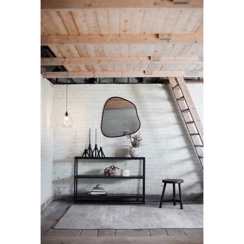 Handmade Standing Bowl Vase - 8.25" - White