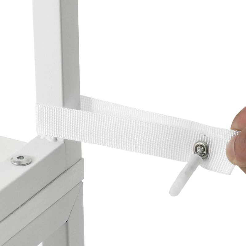 Kitchen Baker's Rack with Mini Fridge Space Trash Can Cabinet and Charger Station for Dorm or Small Space Organization