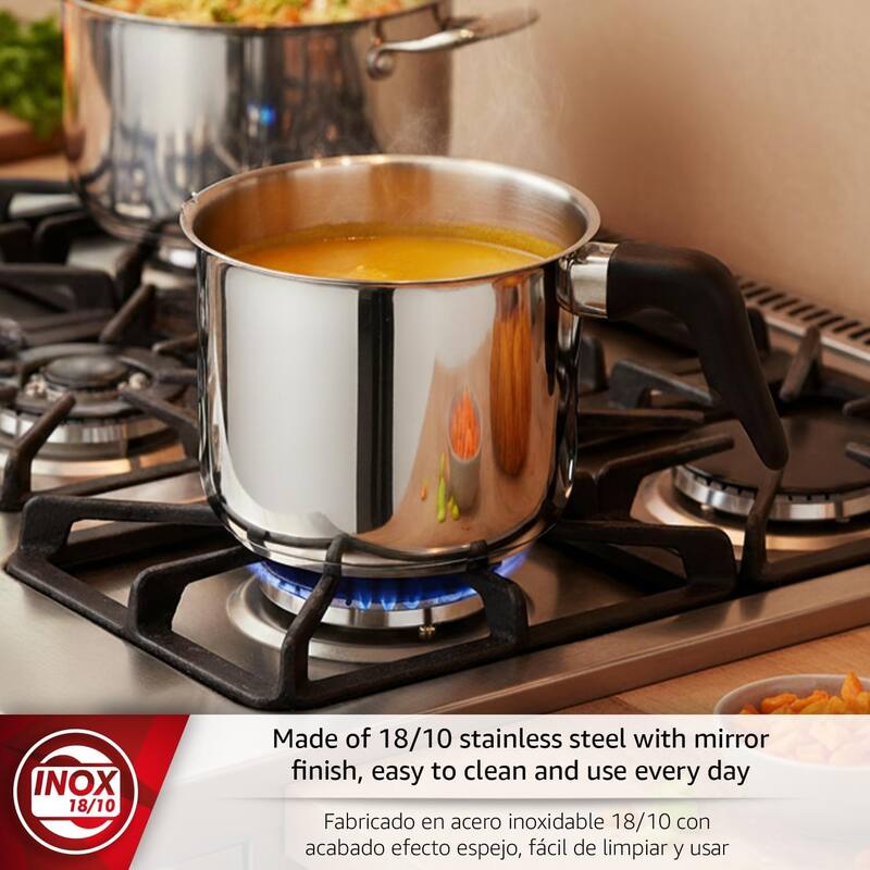 Magefesa Royal 2-Quart Stainless Steel Saucepan, Milk Pot