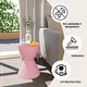 preview thumbnail 93 of 143, Boyd Round Side Table with Ribbed Design Base - Accent Hourglass End Table with Removable Lid for Living Room & Bedroom