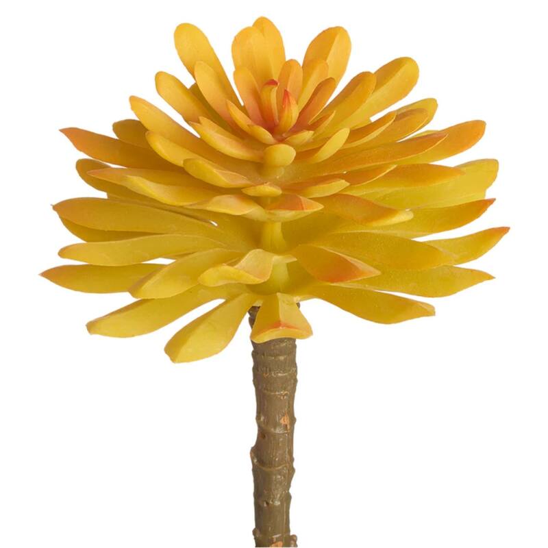 Aoenium Soft Touch Artificial Pick Spray - 6" - Yellow