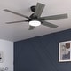 preview thumbnail 1 of 16, Hunter 52" Georgetown ENERGY STAR® Ceiling Fan w/ LED Light, Remote - Contemporary - Easy Install! Matte black