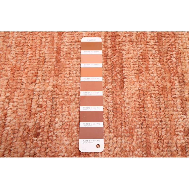 ECARPETGALLERY Hand-knotted Pak Finest Marrakesh Copper Wool Rug - 8'4 x 10'1