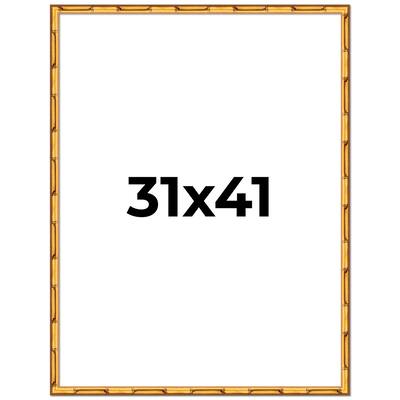 31x41 Frame Gold Bamboo Picture Frame - Complete Modern Photo Frame