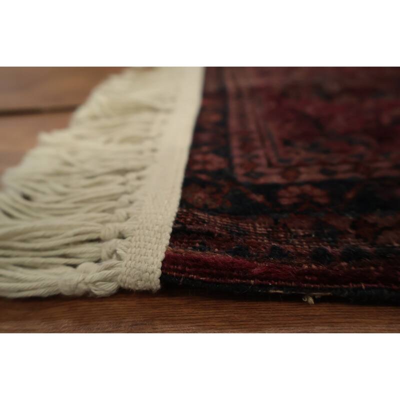 Hand Knotted Oriental 100% Wool Carpet Traditional Floral Pink Sarouk Area Rug - 3' 10'' X 2' 1''