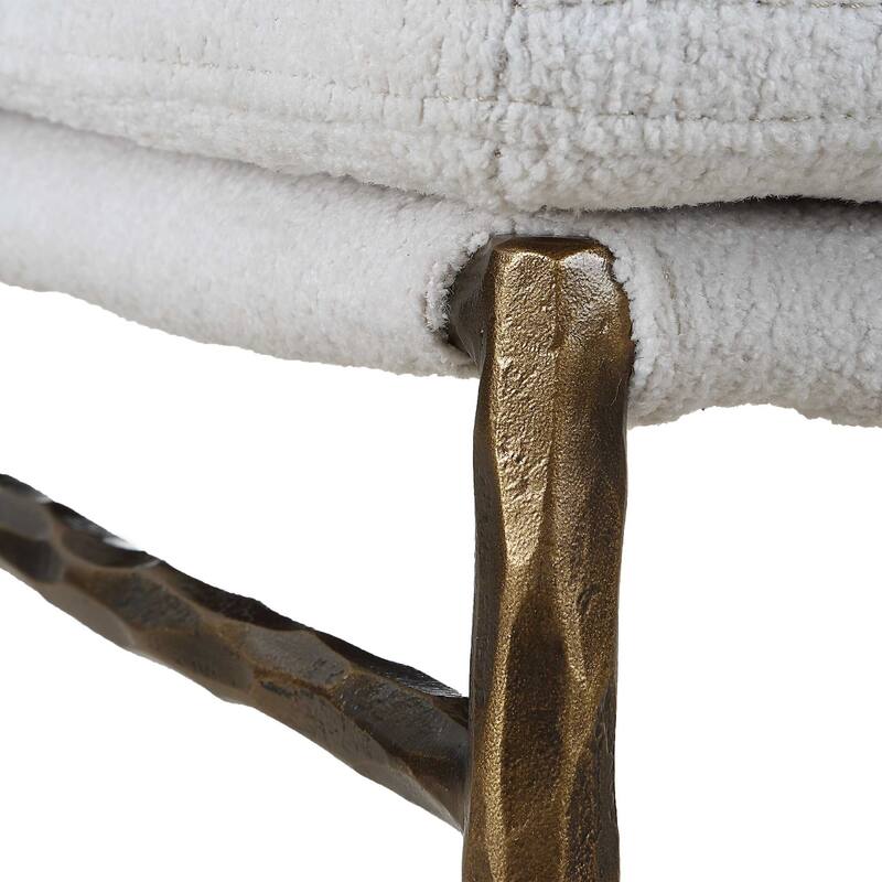 Uttermost Ascend Textured White Dining Chair - 19.70" W x 33.85" H x 23.00" D