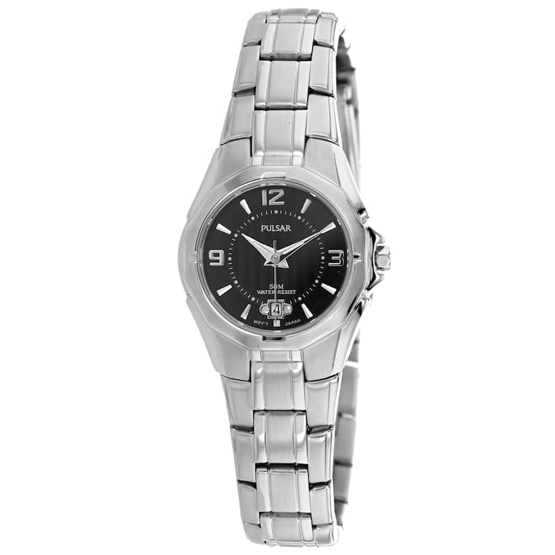 Pulsar Women's Classic Black Dial Watch - PXT795 - 6 (36)