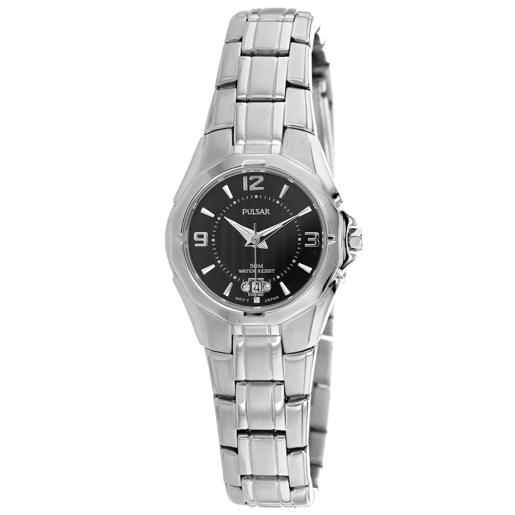 Pulsar Women's Classic Black Dial Watch - PXT795 - 6 (36)