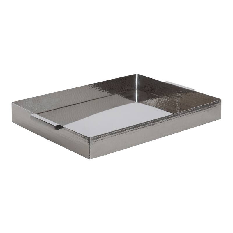 Kate and Laurel Samana Rectangle Metal Tray