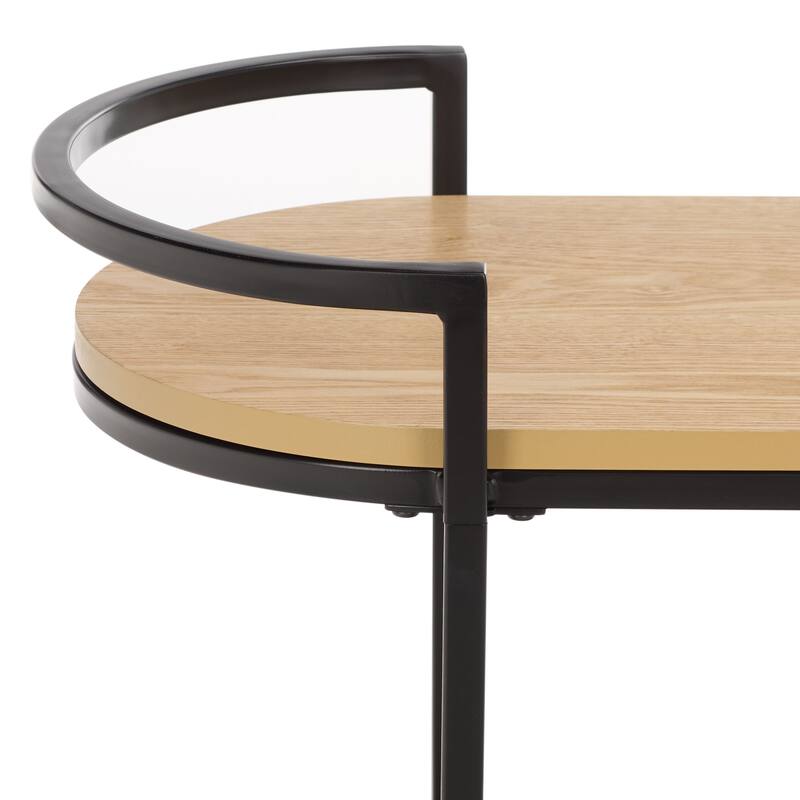 SAFAVIEH Home Inessa 2 Tier Bar Cart - 26"W x 14"D x 26"H