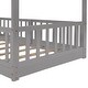 preview thumbnail 25 of 47, Elegant Twin Over Twin Bunk Bed with Low Slide, Built-in Ladder and Guardrails, Maximized Space, Solid Construction, White