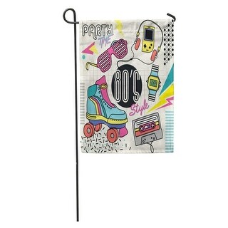 Shop Abstract 80 Retro Colorful Vintage Graphic Eighties Easy Analog Audio Garden Flag Decorative Flag House Banner 12x18 On Sale Overstock 31371349,Girl Reading Drawing Of Someone Reading A Book